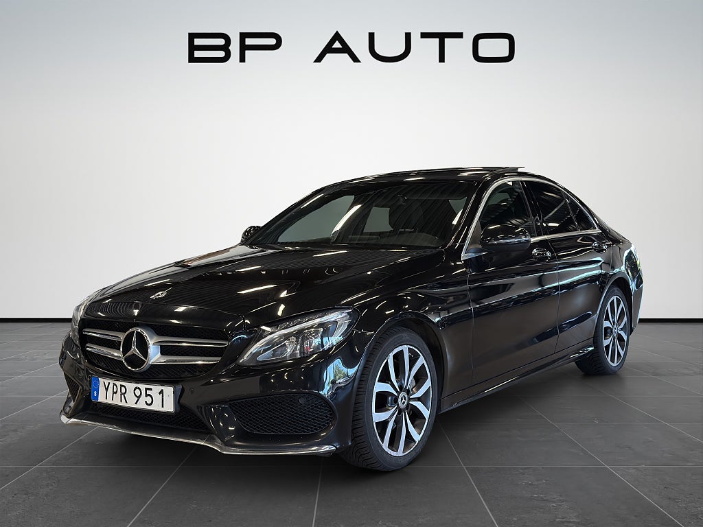 Mercedes-Benz C 220 d 4MATIC 9G-Tronic AMG Line Pano Navi Ny Servad PDC