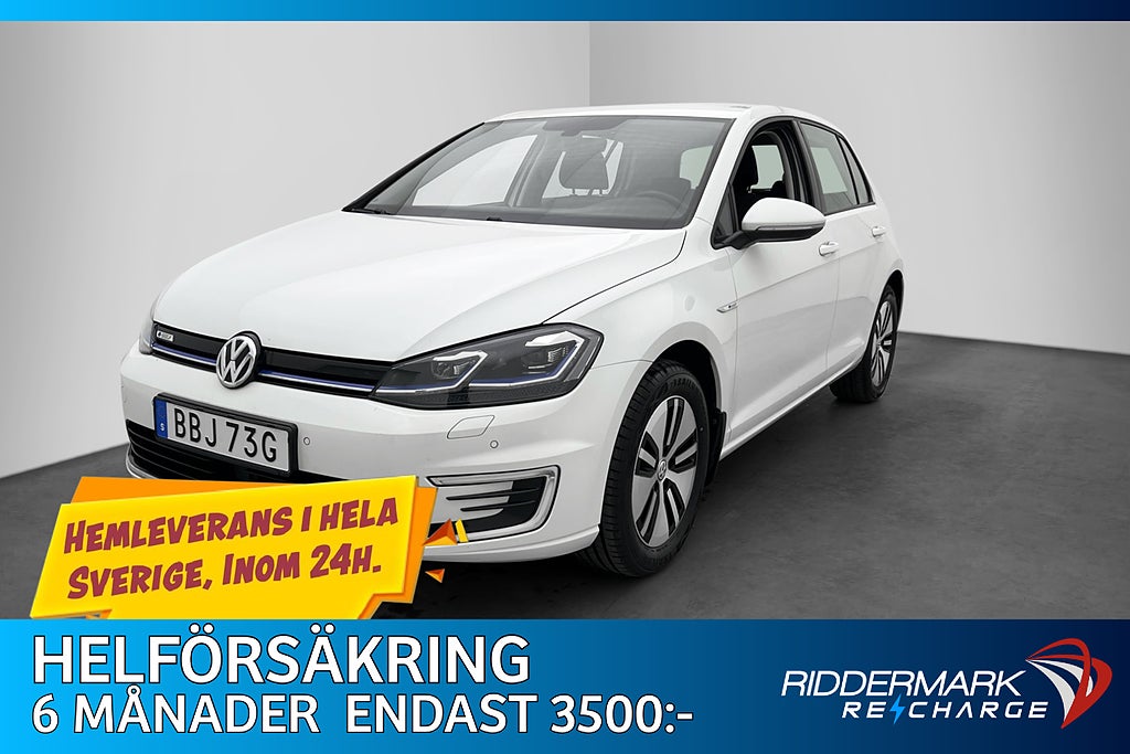 Volkswagen E-Golf 35.8 kWh Cockpit Navi Sensorer CarPlay