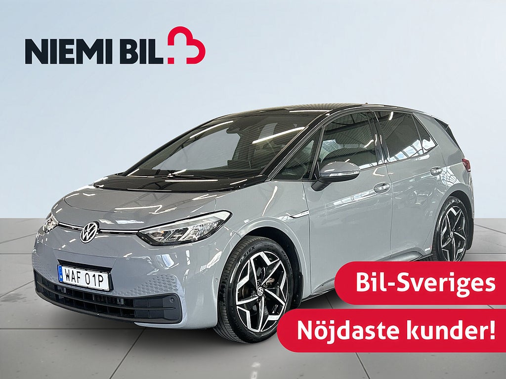 Volkswagen ID.3 Pro S Life Pro S S&V-hjul/Carplay/Kamera/Pvärm/Nav/MOMS