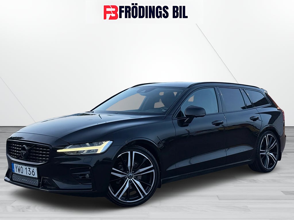 Volvo V60 D4 AWD Black R- R-Design/Drag/360°Kam/Värmare/Rattvärme