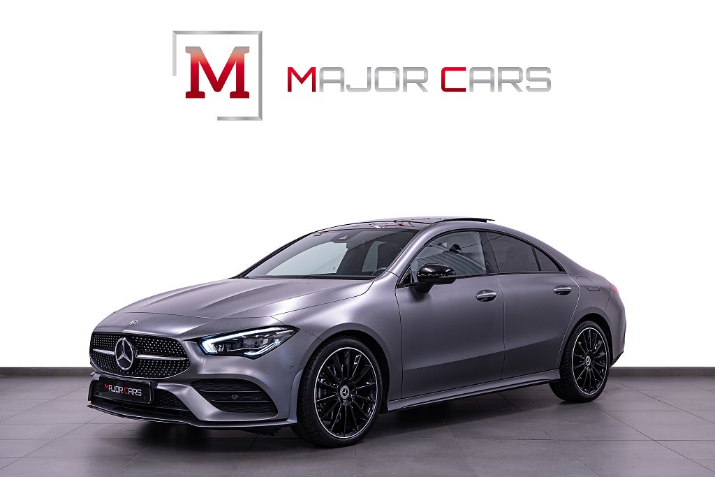 Mercedes-Benz CLA200 d 200 d AMG Night MAGNO Pano Wide Ambient Minnespkt 150hk