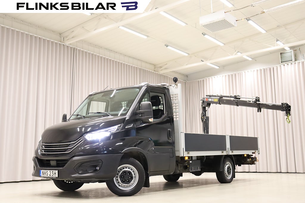 Iveco Daily 156HK L4 Automat|Långflak|Kranbil|HIAB|Leasebar