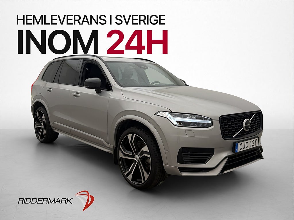 Volvo XC90 T8 AWD 456hk Ultimate Dark 7-sits B&W Pano  HuD