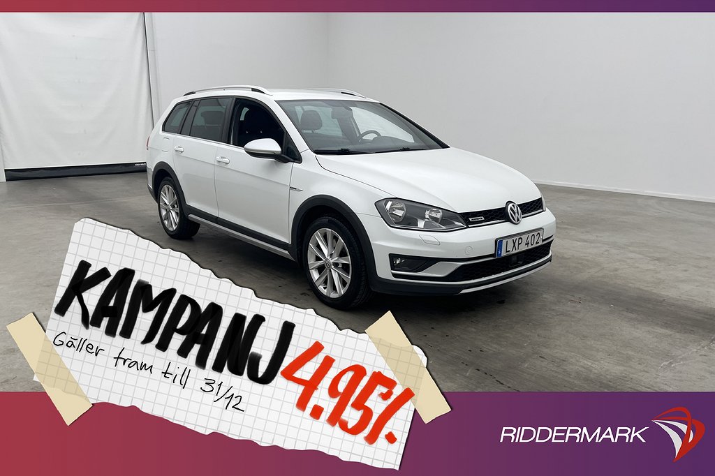 Volkswagen Golf Alltrack TDI 4M 184hk D-Värmare 4,95% Ränta