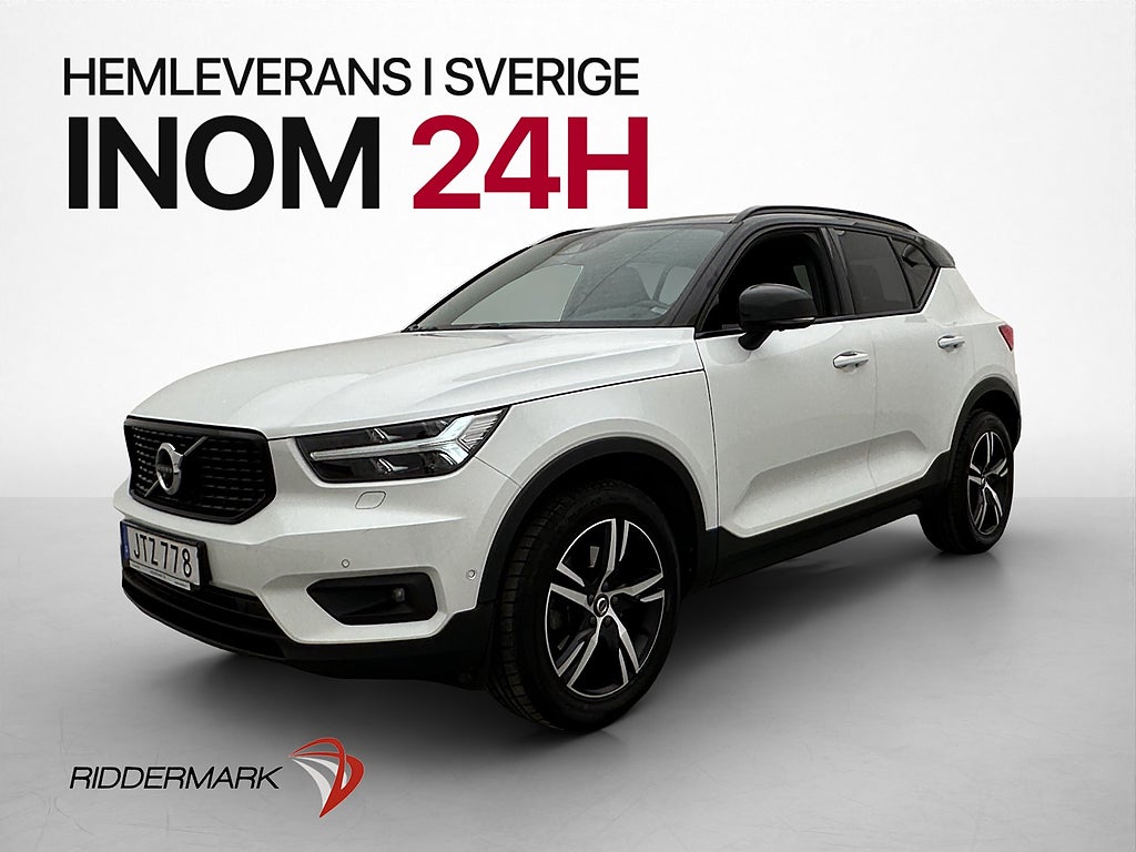 Volvo XC40 T5 AWD R-Design Drag H/K Värmare 360° Navi MOMS