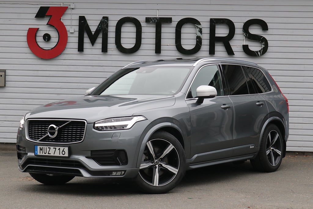 Volvo XC90 D5 AWD R-Design Panorama 7-sits Luftfjädring Drag