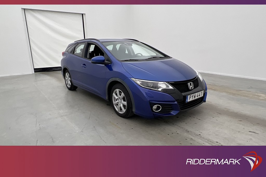 Honda Civic Tourer 1.6 i-DTEC 120hk Elegance Kamera Dragkrok