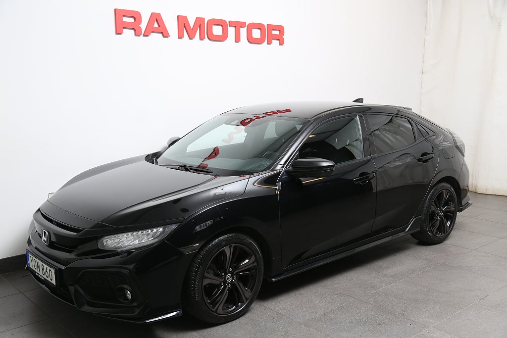 Honda Civic 1,5 i-VTEC 182hk Turbo Sport 5-dörrar Navi 2017