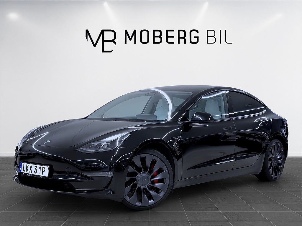 Tesla Model 3 Performance 513hk B-Kamera Pano Läder MOMS