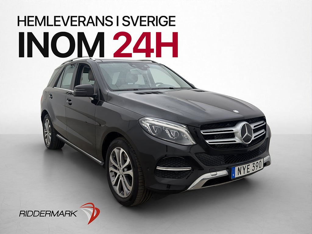 Mercedes-Benz GLE 500 e 4M 442hk Pano H/K 360° Värmare Drag