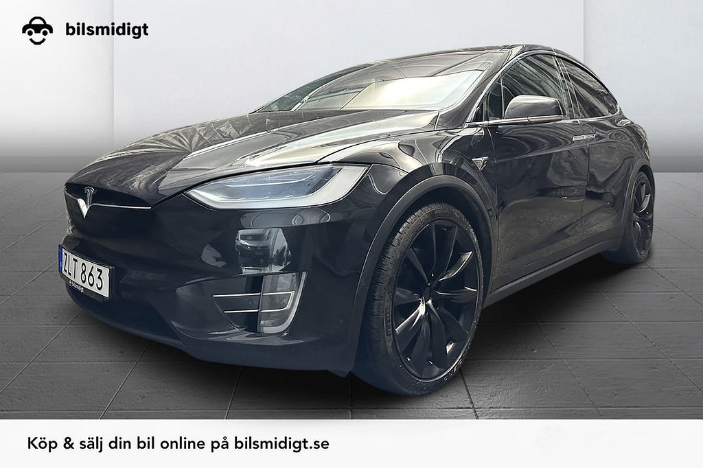 Tesla Model X 100D Luftfj AWD Uppgr. AP Drag 6-Sits Leasbar