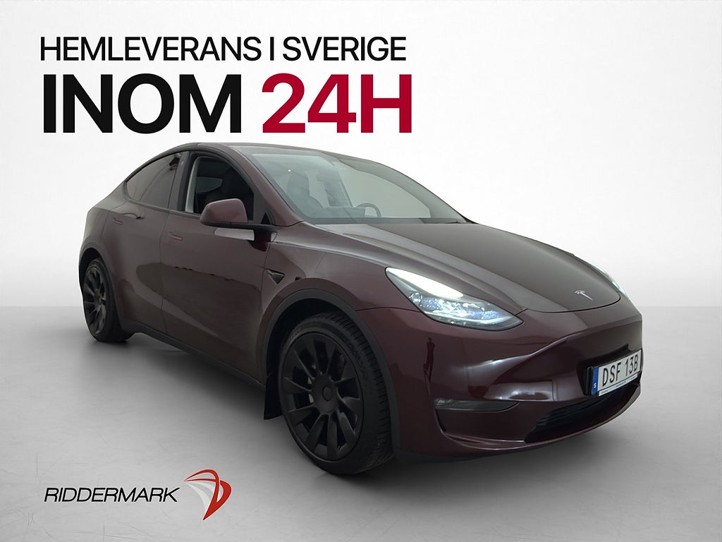 Tesla Model Y Long Range AWD Svensksåld Värmepump Pano MOMS