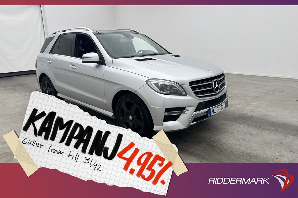 Mercedes-Benz ML 350 4M 258hk AMG Värmare Pa 4,95% Ränta