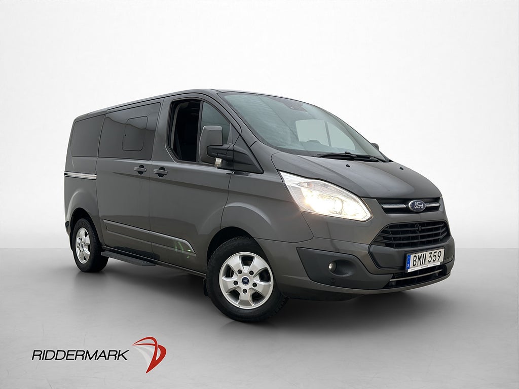 Ford Tourneo Custom 170hk Värmare PDC 2xDörrar Farthållare