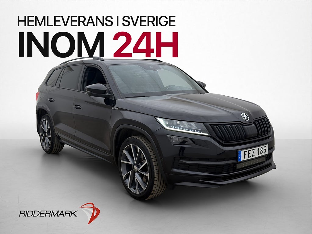 Skoda Kodiaq 180hk 4x4 Sportline Värm Pano 360° Canton Drag