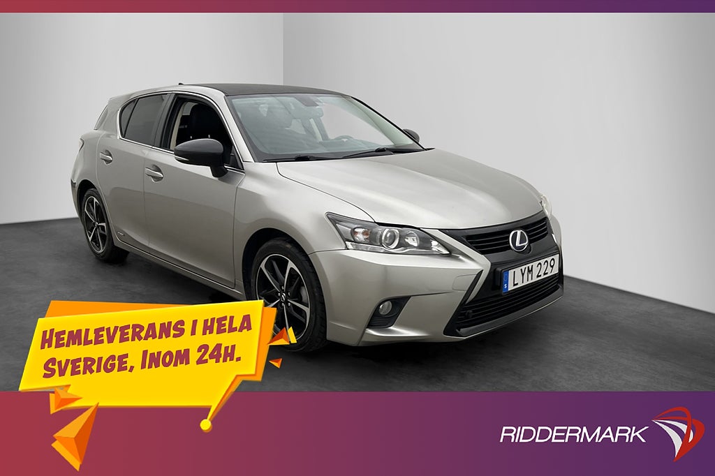 Lexus CT 200h 1.8 CVT 136hk M&K-Värmare Kamera Halvskinn