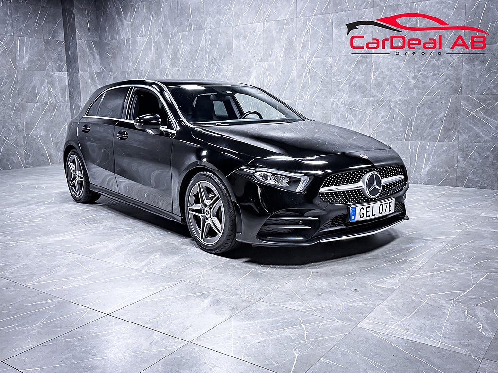 Mercedes-Benz A180 AMG Line 136hk 7G-DCT Värmare Kamera Delläder Paddlar