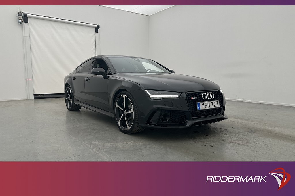 Audi RS7 Performance 605hk Pano BOSE Kolfiber Svensksåld