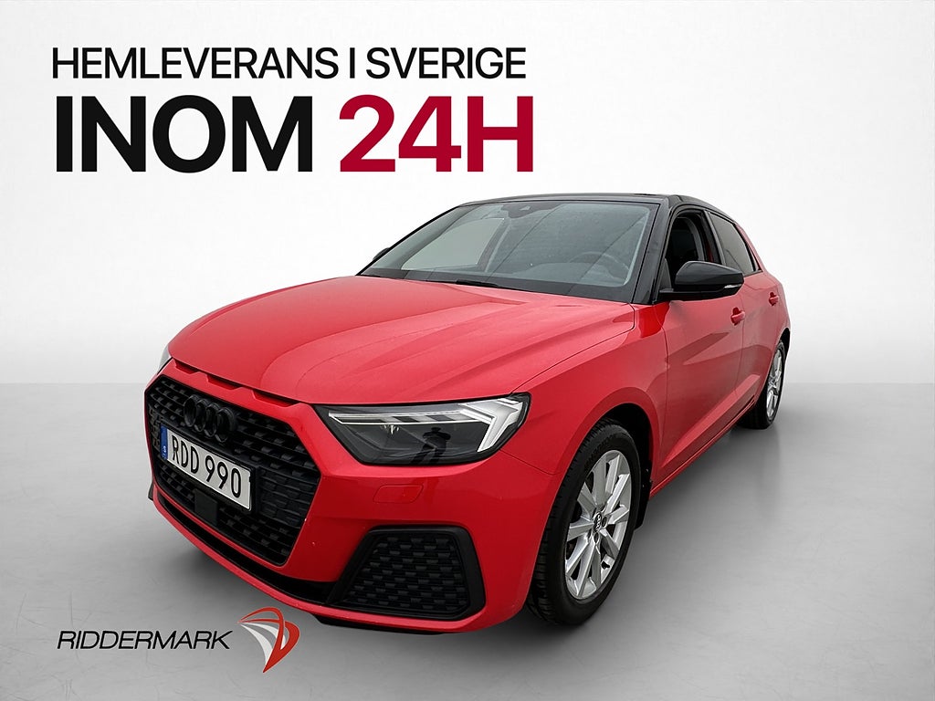 Audi A1 SB 30 TFSI 116hk Sensorer CarPlay 360kr Skatt
