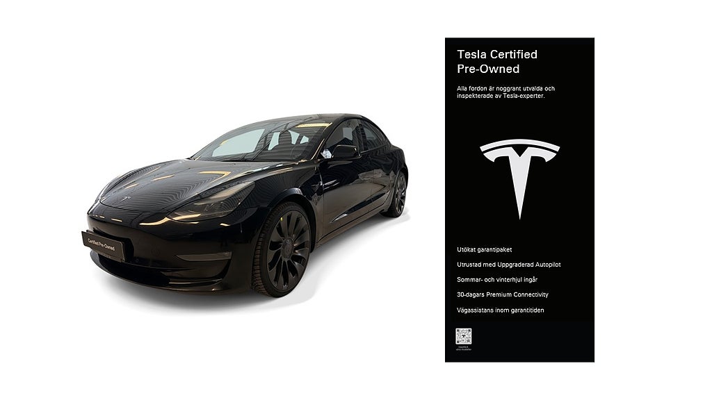 Tesla Model 3 Performance Certified Pre-Owned 3,84% ränta