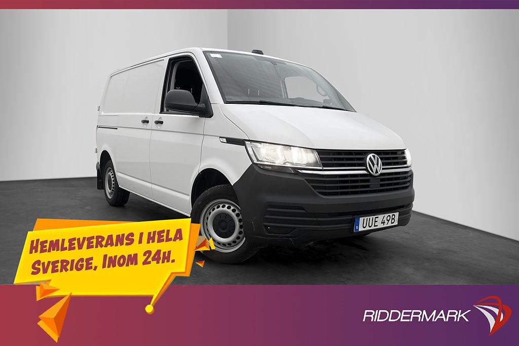 Volkswagen Transporter Värmare Drag B-Kamera CARPLAY Moms