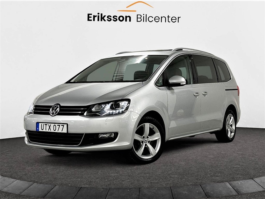 Volkswagen Sharan 7-sätes 2.0 TDI Panorama/B-kam/D-vär/Drag