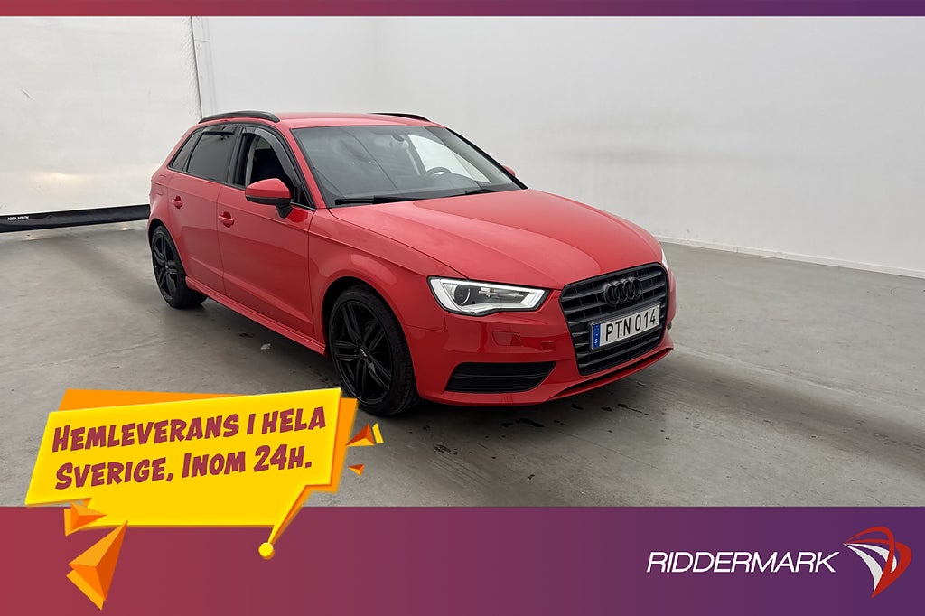 Audi A3 Sportback 1.6 TDI 110hk Attraction P-Sensorer