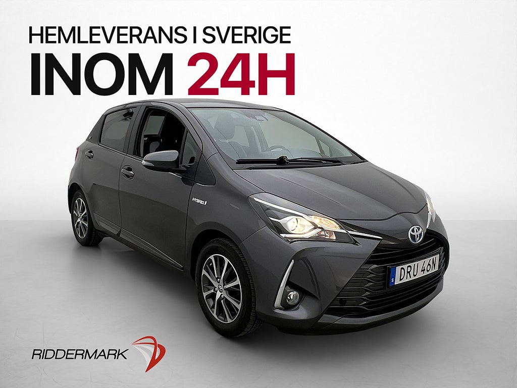 Toyota Yaris Hybrid e-CVT 101hk Y20 M&K värm Kamera CarPlay