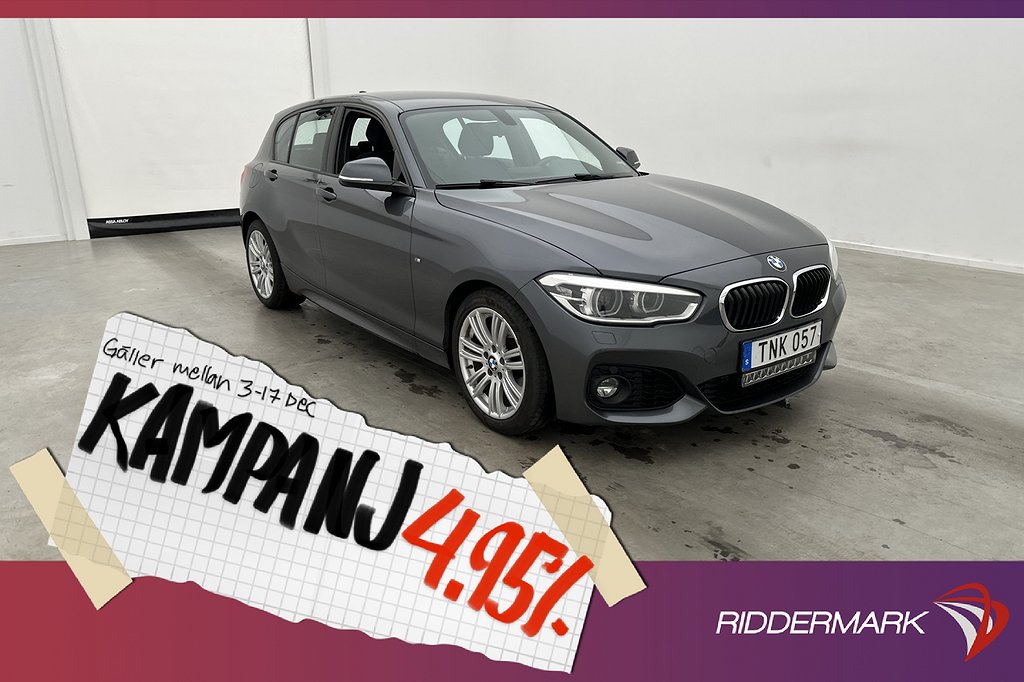 BMW 118 i M Sport Sensorer Alcantara Rattvä 4,95% Ränta