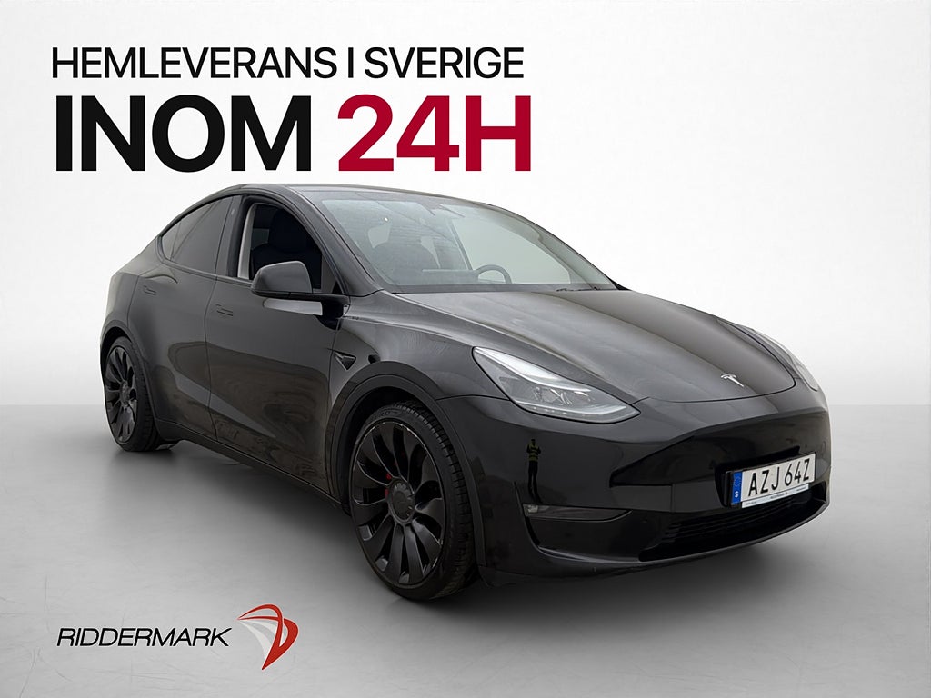 Tesla Model Y Performance 534hk Värmepump Dragkrok MOMS