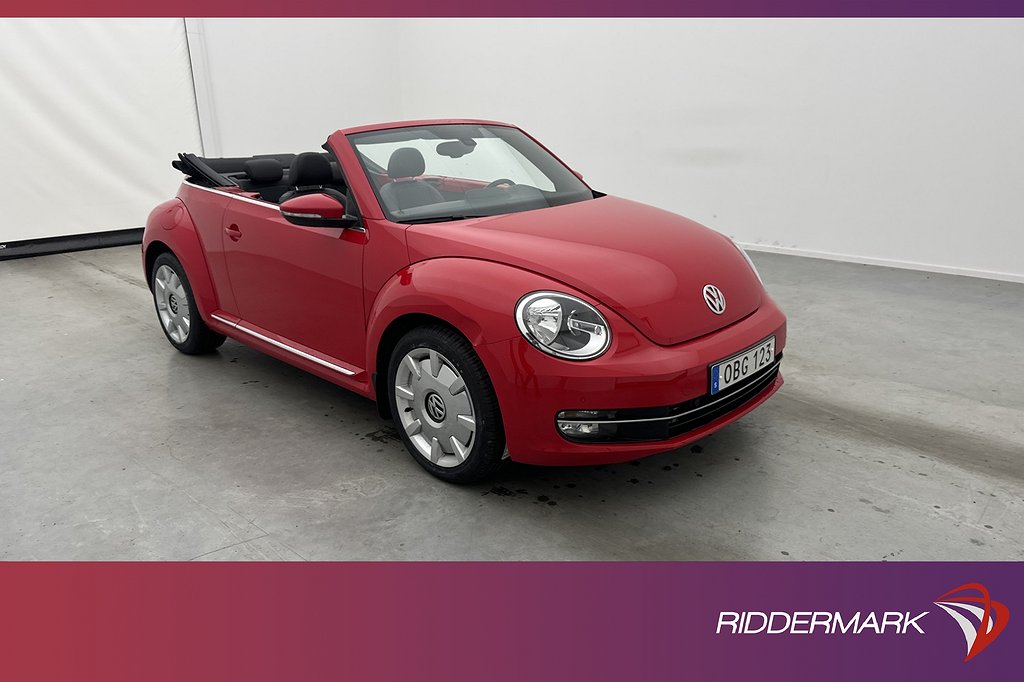 Volkswagen Beetle The Cabriolet 105hk CarPlay Sensorer Skinn