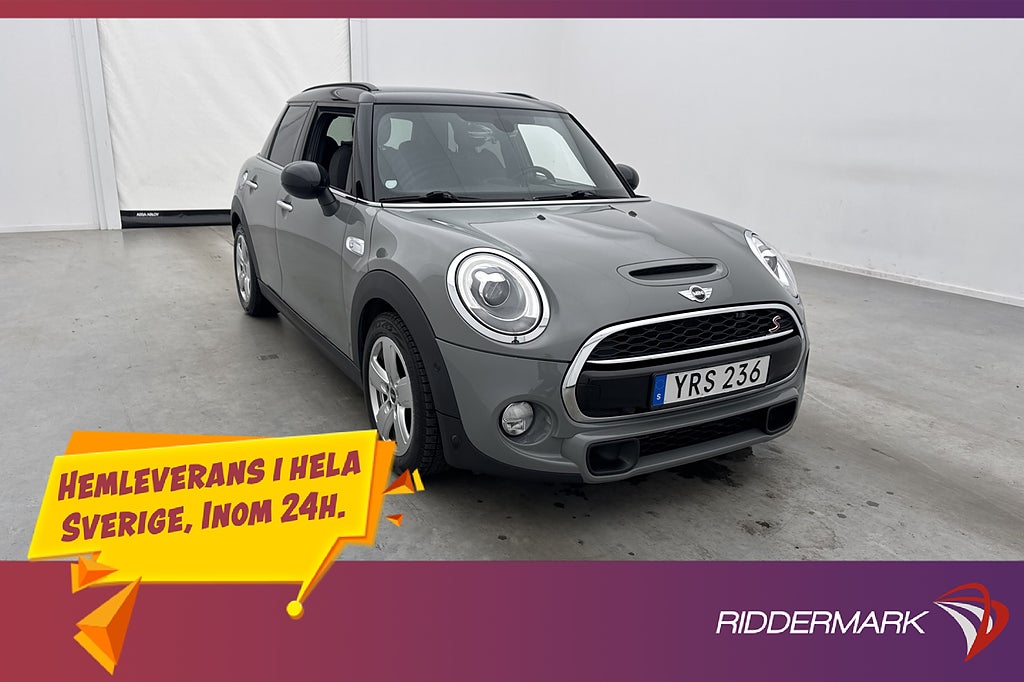 MINI Cooper S 192hk HUD Navi Sensorer Farthållare