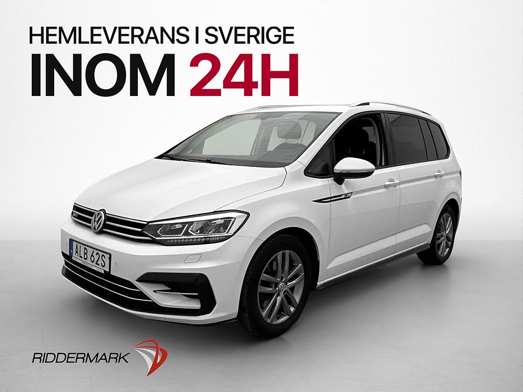 Volkswagen Touran 1.5 TSI 7-Sits R-Line Kamera CarPlay Rattv