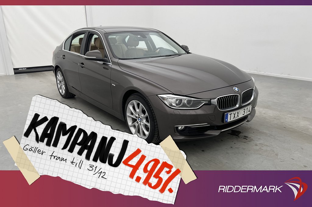 BMW 328 i Sedan 245hk Luxury Line Skinn Elstol 4,95% Ränta