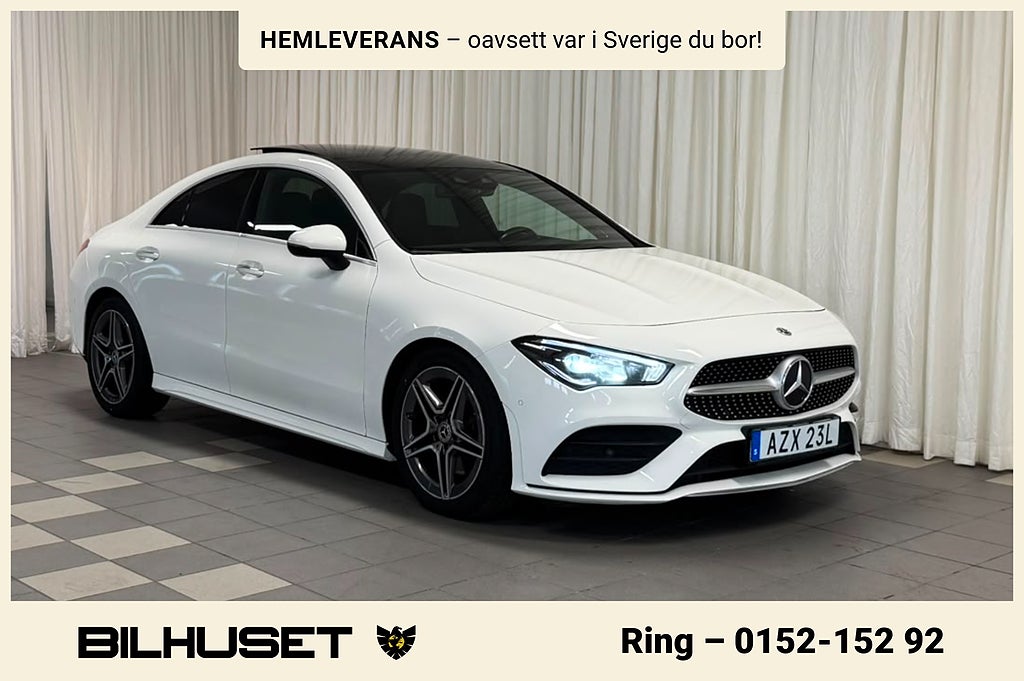 Mercedes-Benz CLA 220 4MATIC 7G-DCT AMG Line Värmare CARPLAY NAVI PANO 