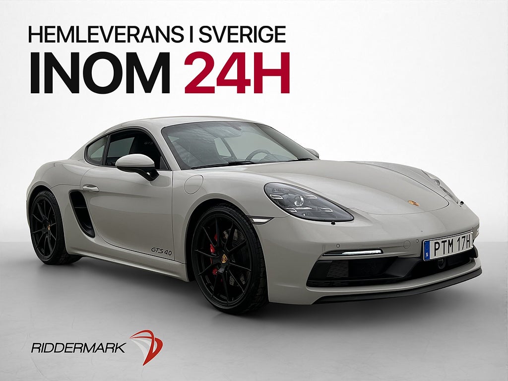 Porsche 718 Cayman GTS 400hk PDLS BOSE 18 Vägs Svensksåld