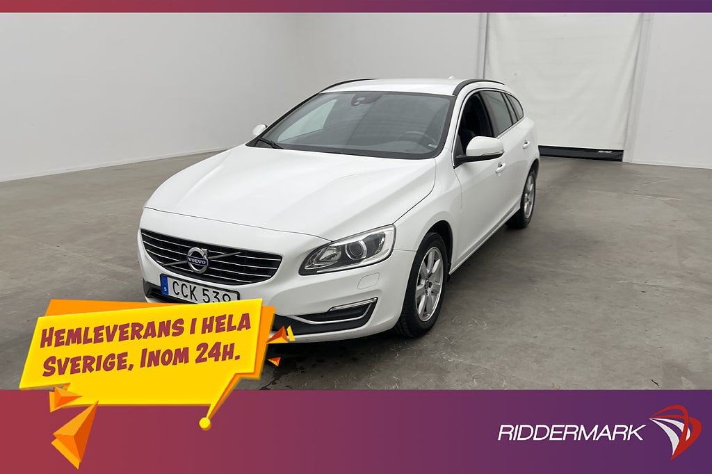 Volvo V60 D2 120hk Momentum VOC Värmare Halvskinn P-Sensorer