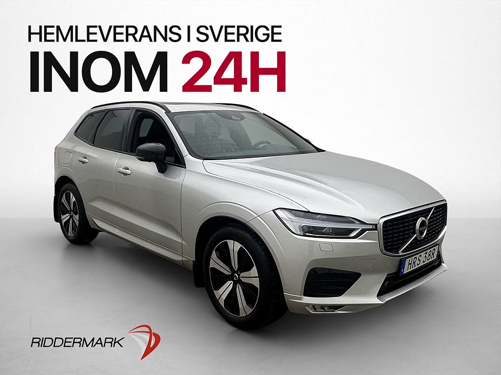 Volvo XC60 B4 AWD 197hk R-Design Pano H/K 360° Värm Elstolar
