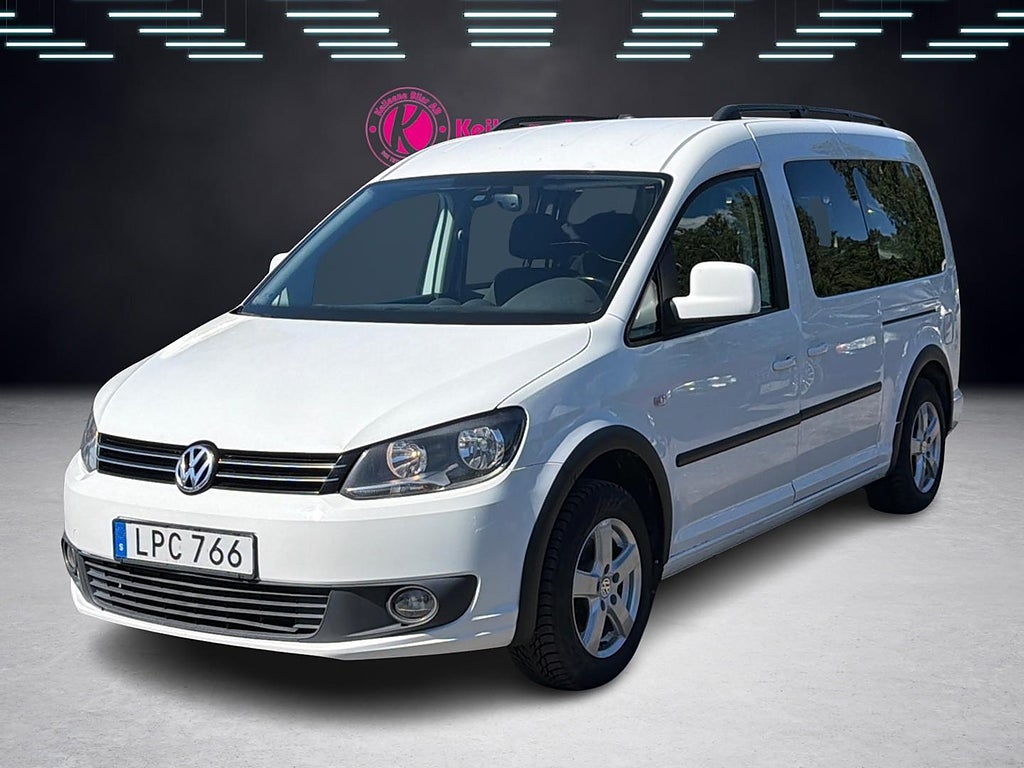 Volkswagen Caddy 5-sätt Maxi 2.0 EcoFuel Euro 5 HANDIKAPPSANPASSAD 