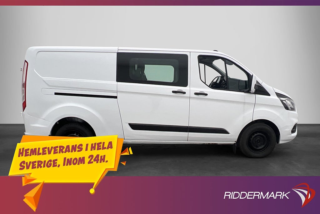 Ford transit-custom CrewVan L2 Värmare Dragkrok Kamera 6-Sit