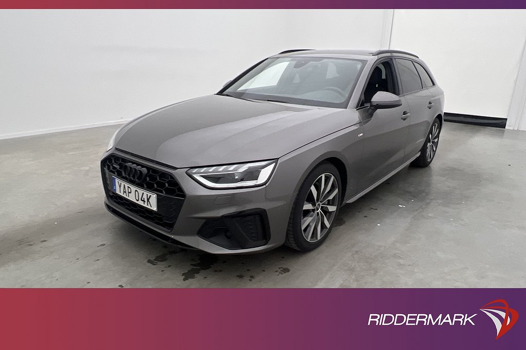 Audi A4 Avant 40 TDI Q 204hk S-Line Matrix D-värm Navi Drag