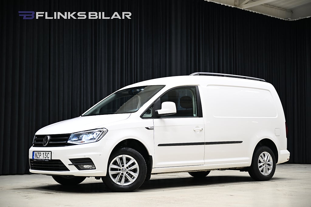 Volkswagen Caddy Maxi DSG 102HK Nedlackad|DrivePremium|Drag|Värmare|Xenon