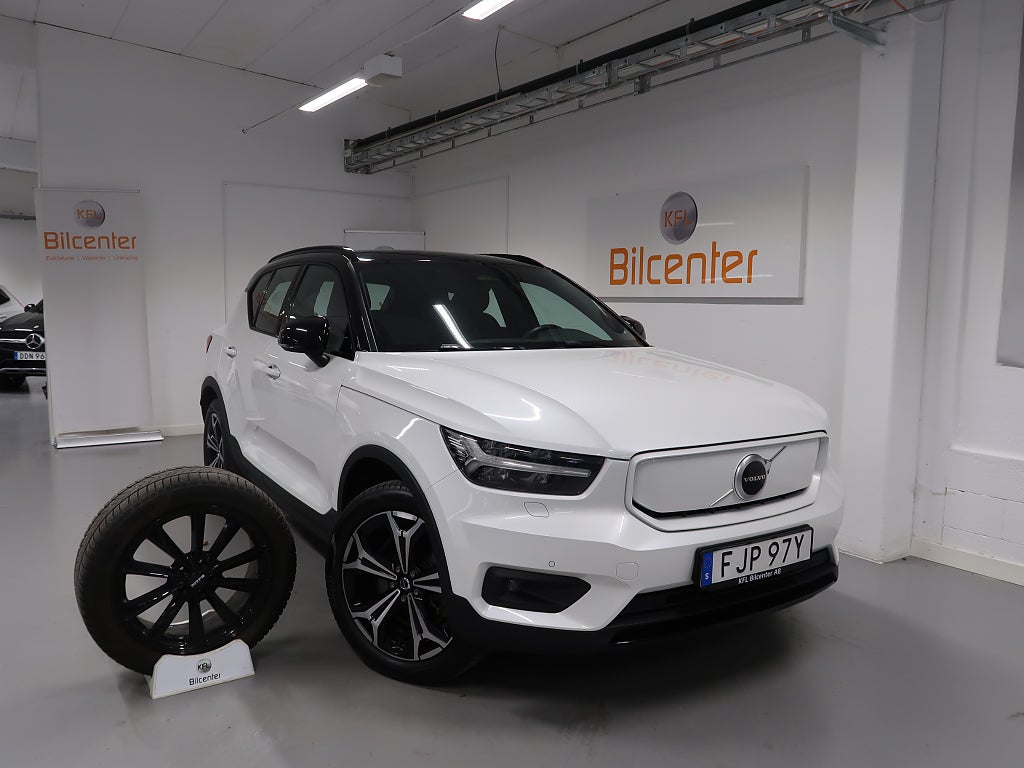 Volvo XC40 Recharge Twin Plus V-Däck ingår Drag-Kamera-Navi-Elstol
