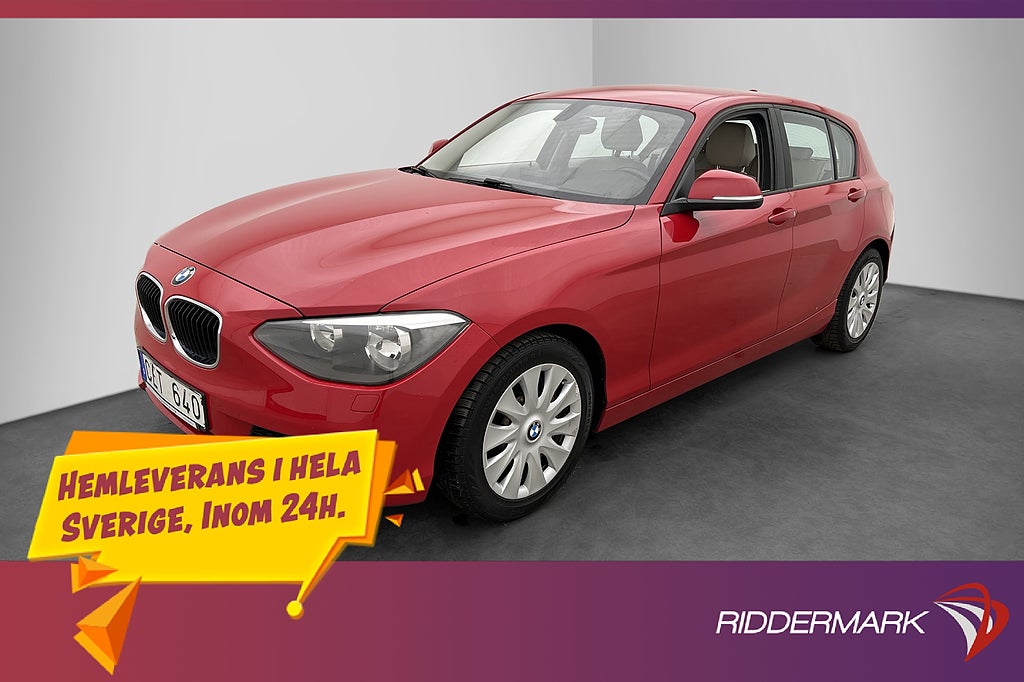 BMW 116 i 136hk P-Sensorer Skinn Farthållare Bluetooth