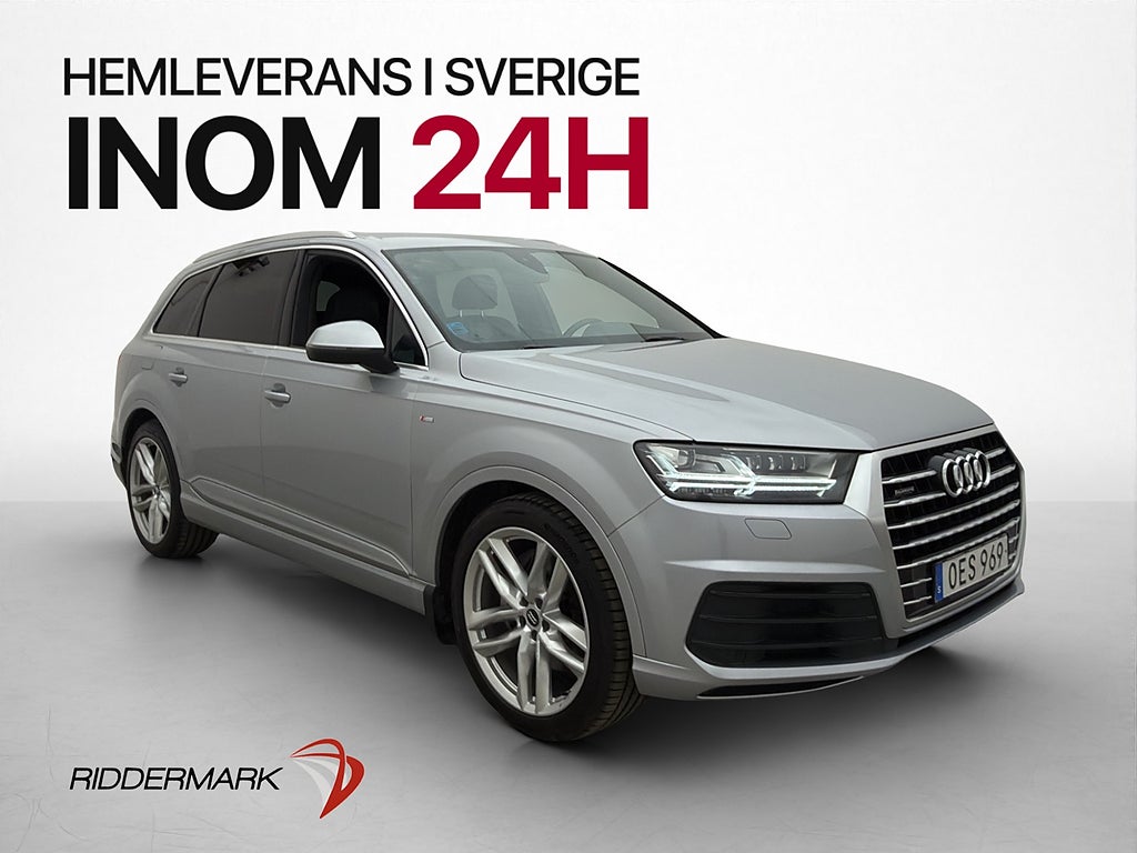 Audi Q7 3.0 TDI Q S-Line 7-Sits Värm Cockpit Luftfjäd Drag