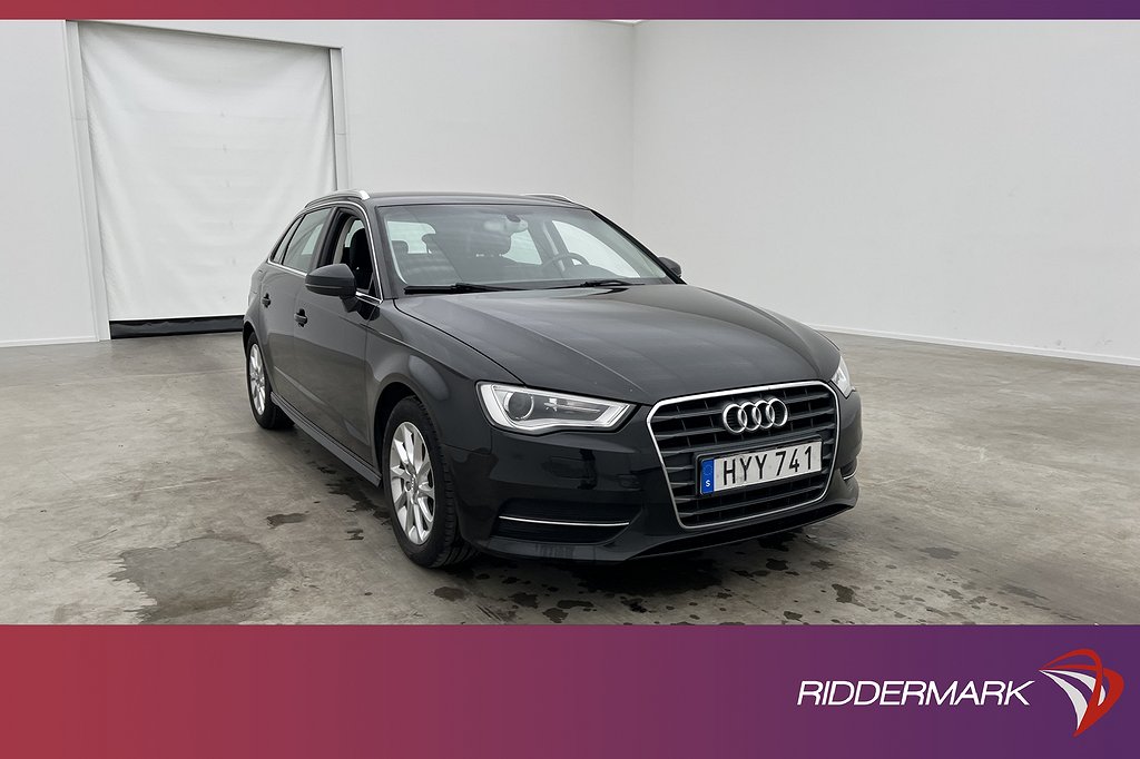 Audi A3 Sportback TDI 110hk Sensorer Farthållare 0,33L/mil