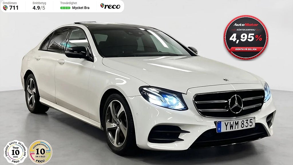 Mercedes-Benz E220d E 220 d AMG 9G Panorama/Widescreen/Burmaster 194hk