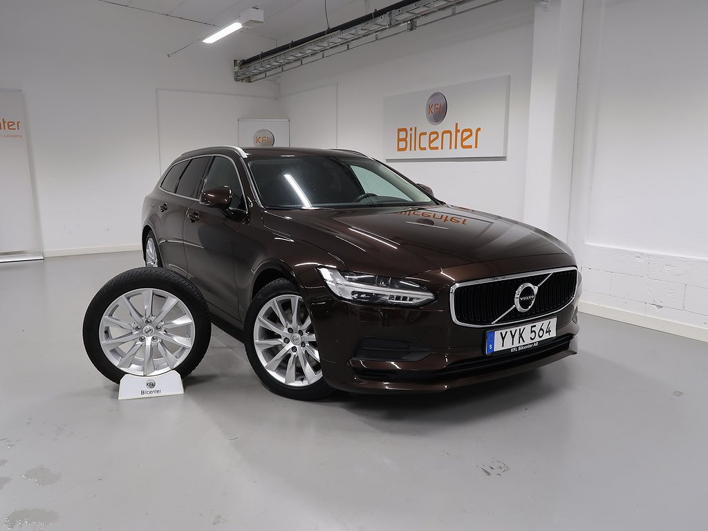 Volvo V90 T4 V-Däck ingår Drag-Navi-Kamera-Carplay-Värmare-VoC-Pilot-BT