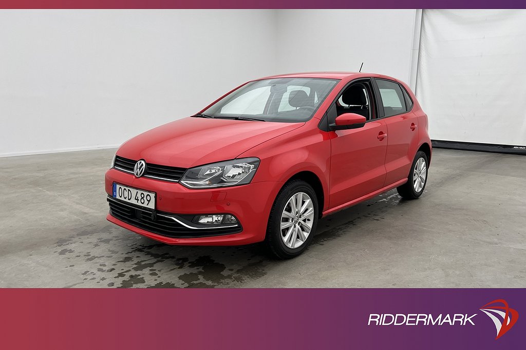 Volkswagen Polo 1.2 TSI 90hk M&K-Värmare Sensorer Bluetooth