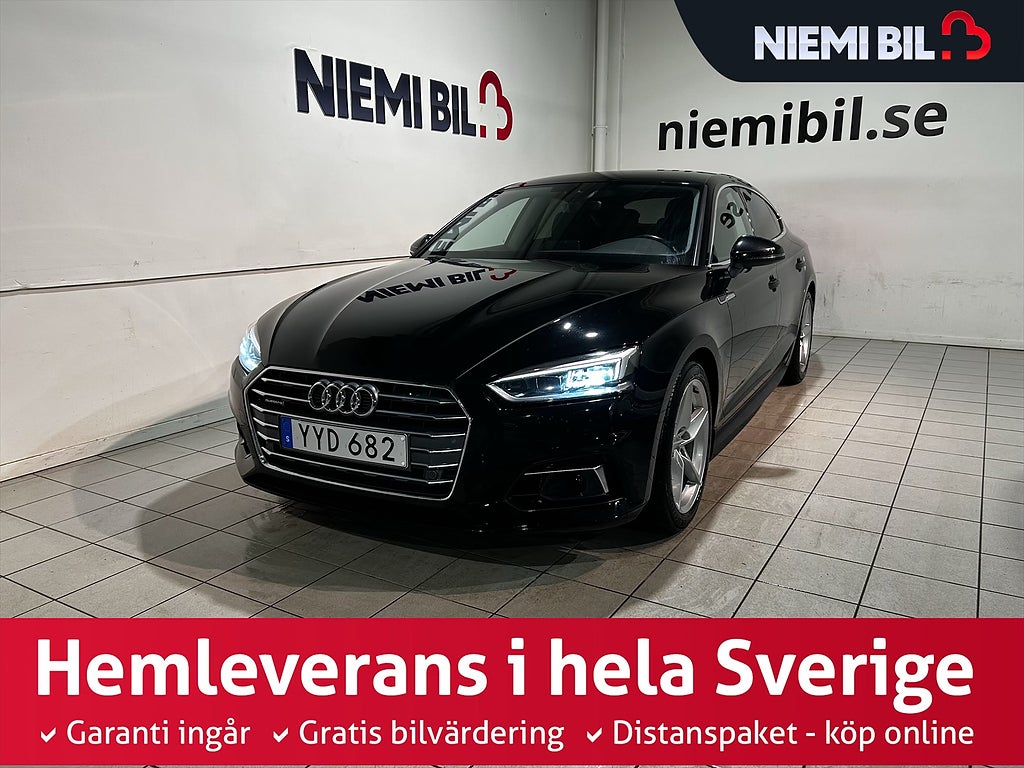 Audi A5 Sportback 2.0 TDI quattro Sport Dvärm Drag Psens SoV